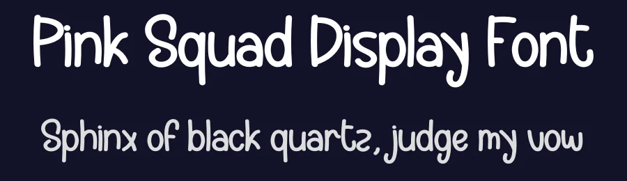 Pink Squad Display Font by creativeletter — Display Font — thumbnail 2