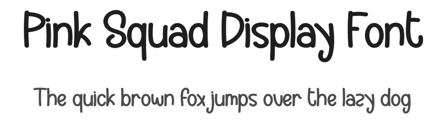 Pink Squad Display Font by creativeletter — Display Font