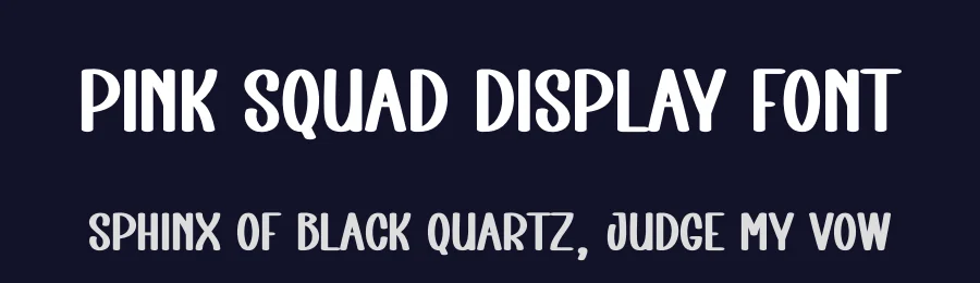 Pink Squad Display Font by creativeletter — Display Font — thumbnail 2