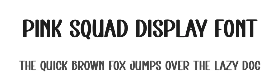 Pink Squad Display Font by creativeletter — Display Font