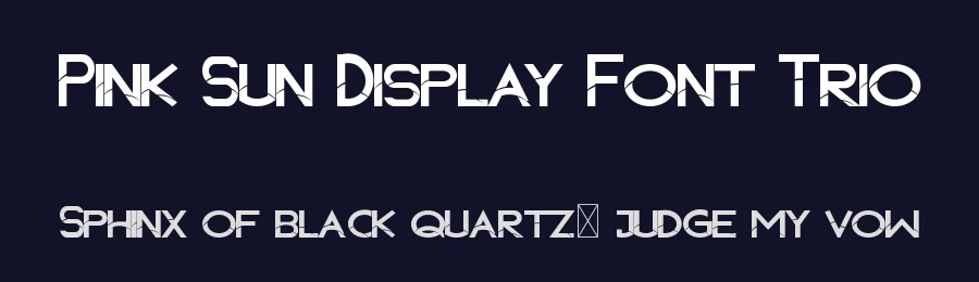 Pink Sun Display Font Trio by edricstudio — Sans Serif Font — thumbnail 2