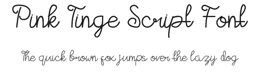 Pink Tinge Script Font by edricstudio — Script Handwritten Font