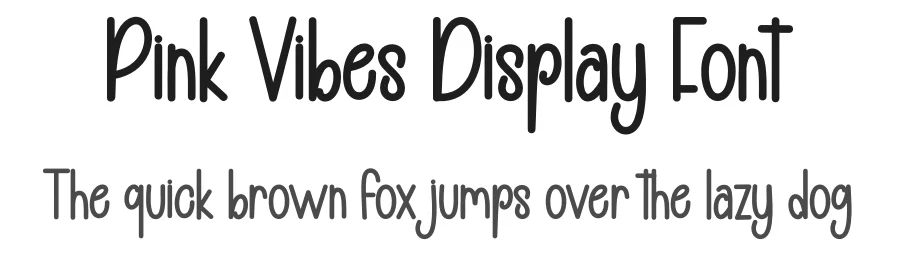 Pink Vibes Display Font by andikastudio — Display Font