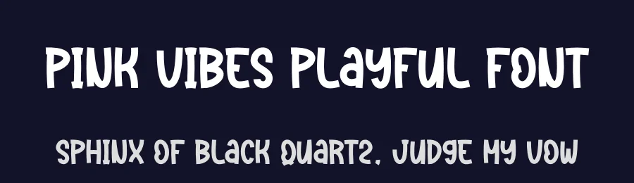 Pink Vibes Playful Font by creativeletter — Display Font — thumbnail 2