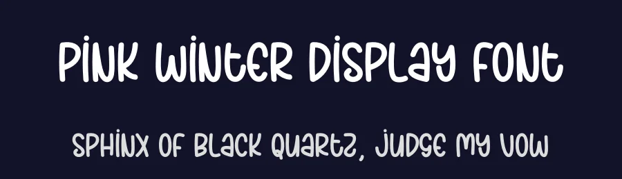 Pink Winter Display Font by creativeletter — Display Font — thumbnail 2