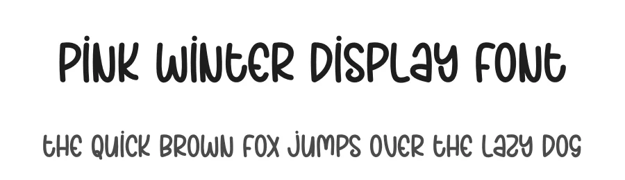 Pink Winter Display Font by creativeletter — Display Font