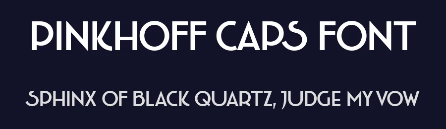 Pinkhoff Caps Font by TypeFaith Fonts — Display Font — thumbnail 2