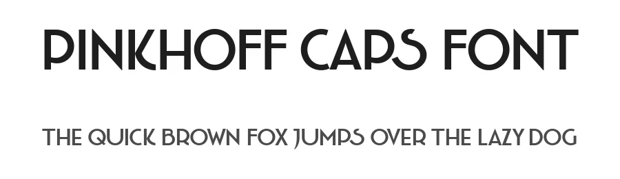 Pinkhoff Caps Font by TypeFaith Fonts — Display Font