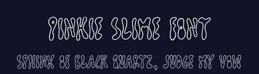 Pinkie Slime Font by Timur type — Decorative Font — thumbnail 2