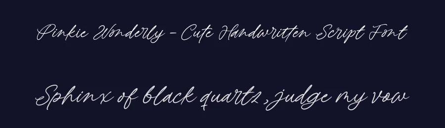 Pinkie Wonderly – Cute Handwritten Script Font by letterenastudios — Script Handwritten Font — thumbnail 2