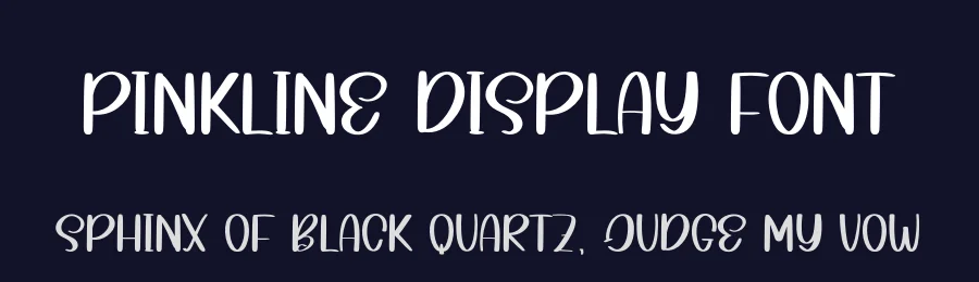Pinkline Display Font by andikastudio — Display Font — thumbnail 2