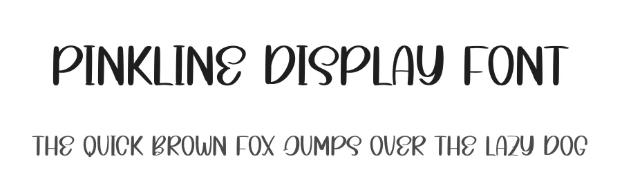 Pinkline Display Font by andikastudio — Display Font