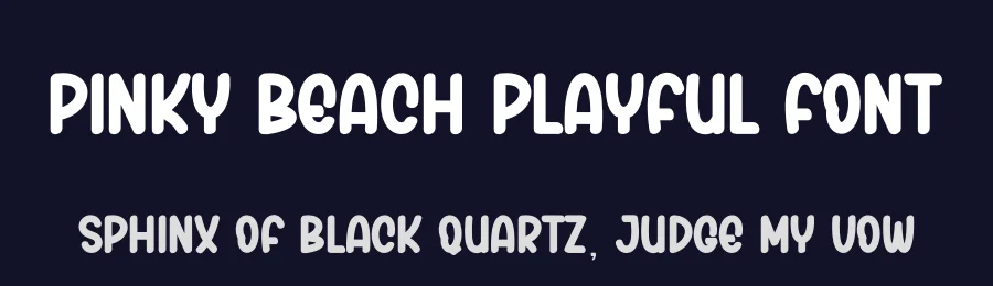 Pinky Beach Playful Font by andikastudio — Display Font — thumbnail 2