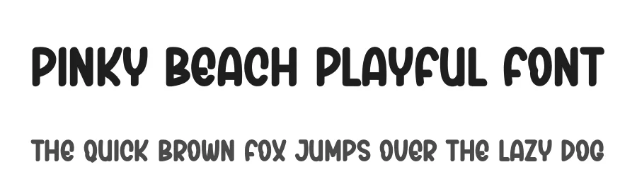 Pinky Beach Playful Font by andikastudio — Display Font