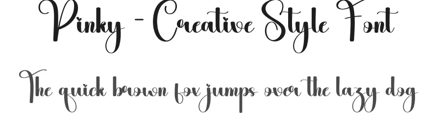 Pinky – Creative Style Font by andikastudio — Script Handwritten Font