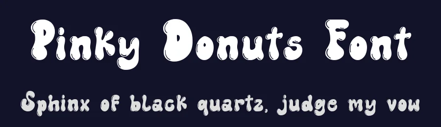 Pinky Donuts Font by qwrtype — Display Font — thumbnail 2