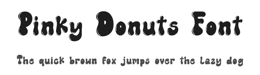 Pinky Donuts Font by qwrtype โ Display Font