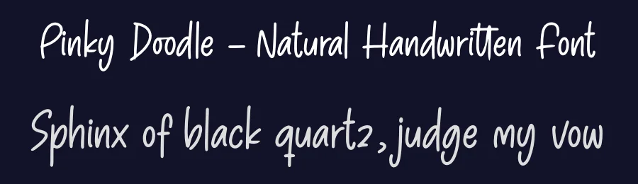 Pinky Doodle – Natural Handwritten Font by letterenastudios — Script Handwritten Font — thumbnail 2