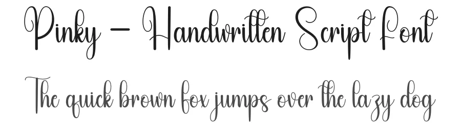 Pinky – Handwritten Script Font by andikastudio — Script Handwritten Font