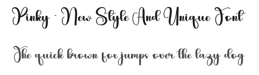 Pinky – New Style And Unique Font by andikastudio — Script Handwritten Font