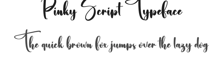 Pinky Script Typeface by creativeletter — Script Handwritten Font