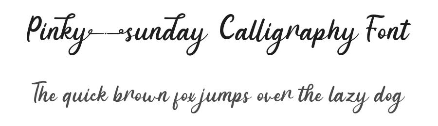 Pinky Sunday Calligraphy Font by Attype-Studio — Script Handwritten Font