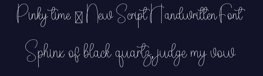 Pinky time – New Script Handwritten Font by inermediaSTUDIO — Script Handwritten Font — thumbnail 2
