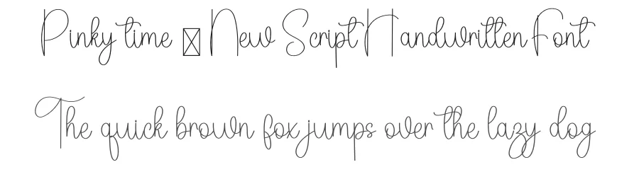 Pinky time – New Script Handwritten Font by inermediaSTUDIO — Script Handwritten Font