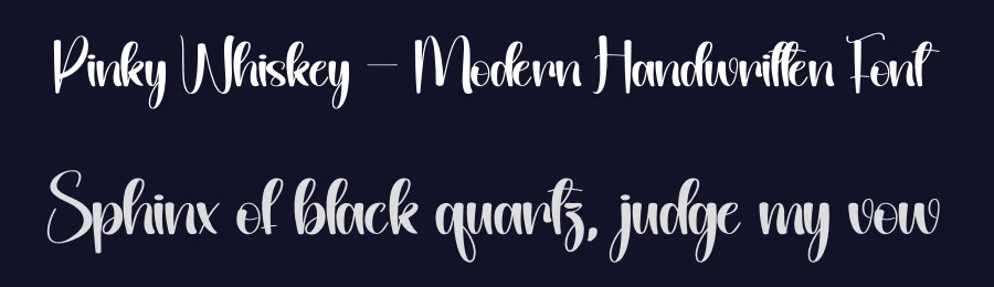 Pinky Whiskey – Modern Handwritten Font by andikastudio — Script Handwritten Font — thumbnail 2