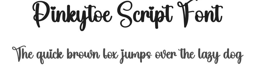 Pinkytoe Script Font by creativeletter — Script Handwritten Font