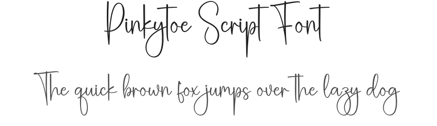 Pinkytoe Script Font by creativeletter — Script Handwritten Font