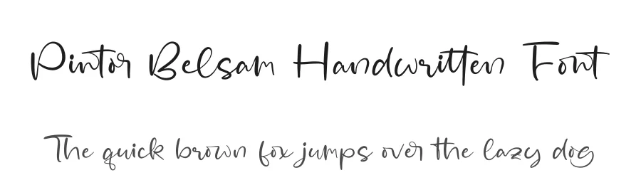Pintor Belsam Handwritten Font by stylishtype.co — Script Handwritten Font