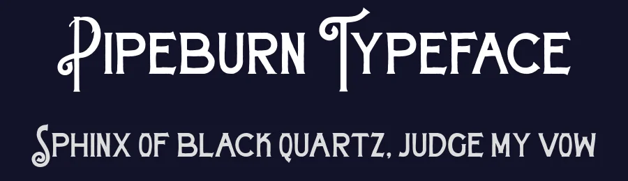 Pipeburn Typeface by 1001fonts — Blackletter Font — thumbnail 2