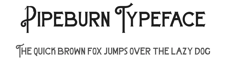 Pipeburn Typeface by 1001fonts β Blackletter Font