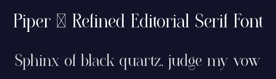 Piper – Refined Editorial Serif Font by Rautan Studio — Decorative Font — thumbnail 2