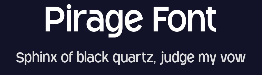 Pirage Font by roomspace.cl — Sans Serif Font — thumbnail 2