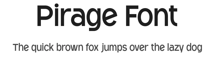 Pirage Font by roomspace.cl — Sans Serif Font