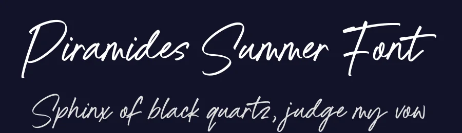 Piramides Summer Font by Timur type — Script Handwritten Font — thumbnail 2