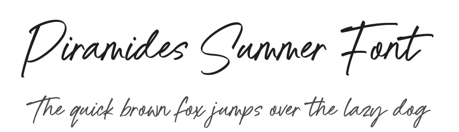 Piramides Summer Font by Timur type — Script Handwritten Font