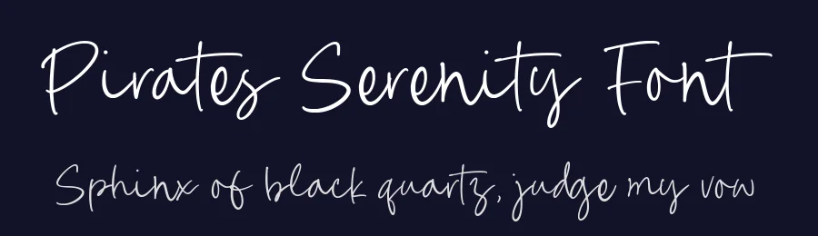 Pirates Serenity Font by Timur type — Script Handwritten Font — thumbnail 2
