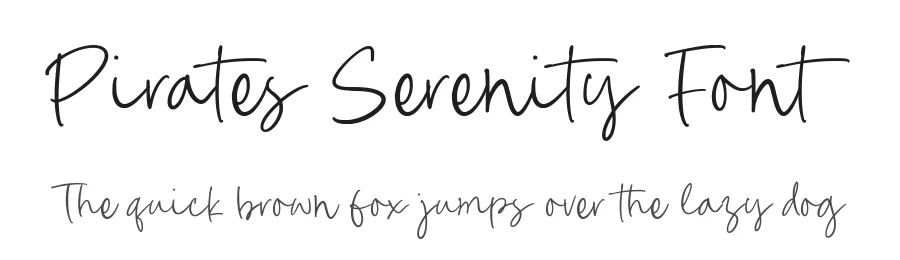 Pirates Serenity Font by Timur type — Script Handwritten Font