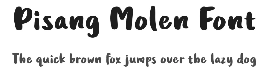 Pisang Molen Font by nasiruzzaman — Script Handwritten Font