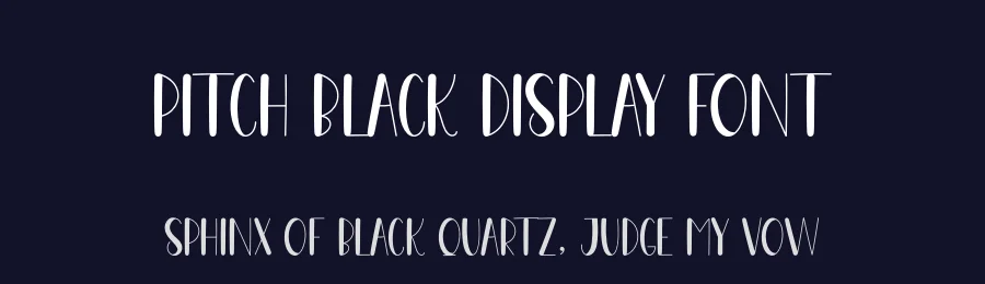 Pitch Black Display Font by creativeletter — Display Font — thumbnail 2