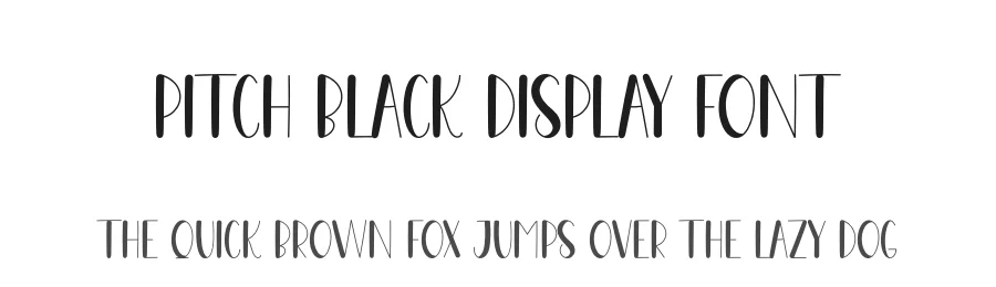 Pitch Black Display Font by creativeletter — Display Font