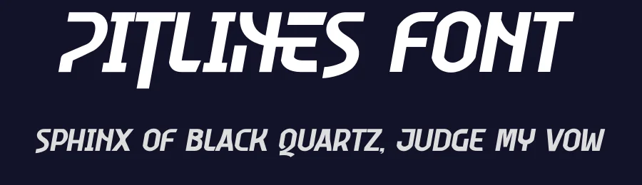 Pitlines Font by Mevricks Studio — Display Font — thumbnail 2