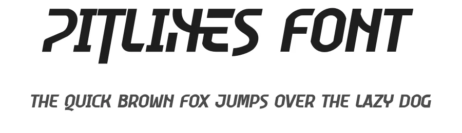 Pitlines Font by Mevricks Studio — Display Font