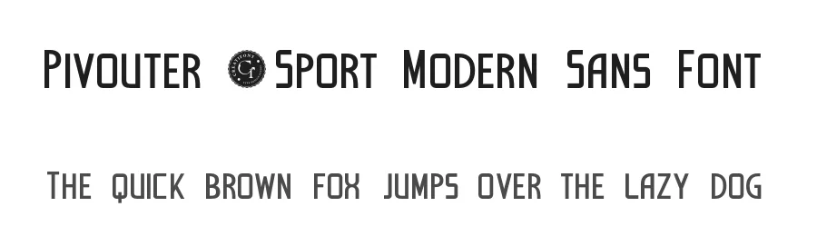 Pivouter – Sport Modern Sans Font by Creatifontstudios — Decorative Font