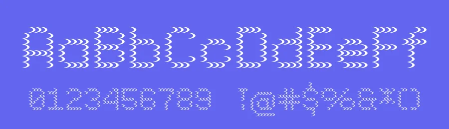 Pixel Grid Font Family by Caron twice — Display Font — thumbnail 3