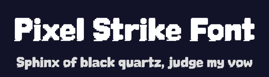 Pixel Strike Font by jimtypestudio — Display Font — thumbnail 2
