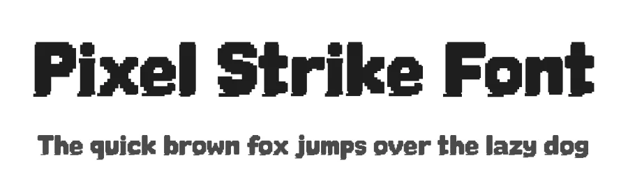 Pixel Strike Font by jimtypestudio — Display Font